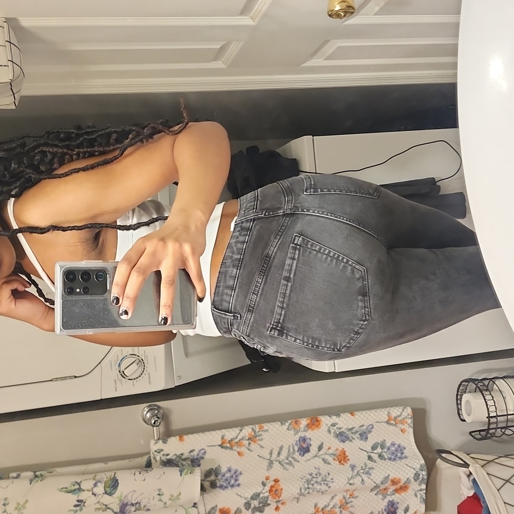 Forever 21 Los Angeles gray ripped skinny jeans size 24/0